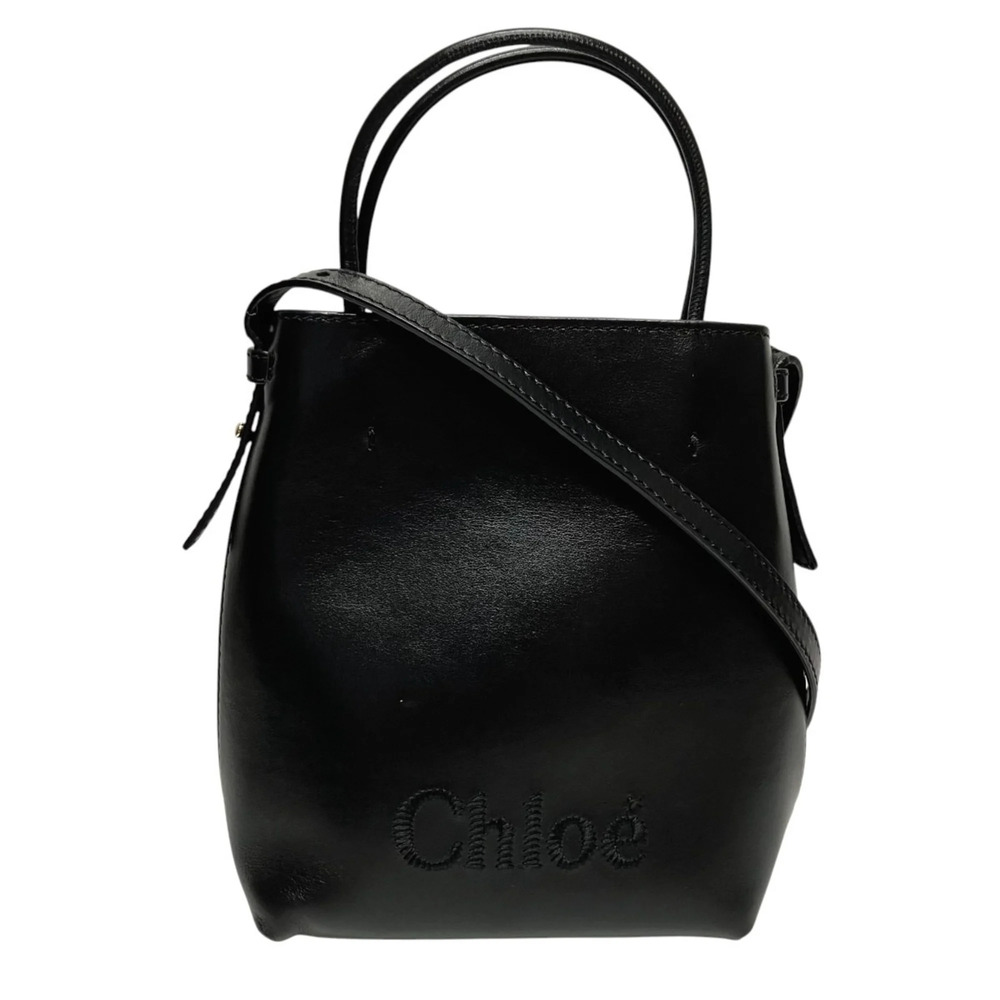 Chloé Chloe Sense Micro Tote Bag Shoulder Leather CHC23UP873I10